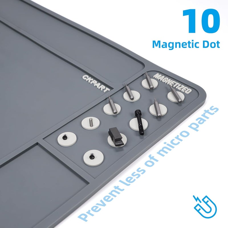 CKPART Rifle Gun Cleaning Mat, Anti-Slip Rubber Tactical Magnetic Mat, Gun Maintenance Mat,Gun Maintenance Mat for Gun Cleaning Kits 36" x 12" - Image 4